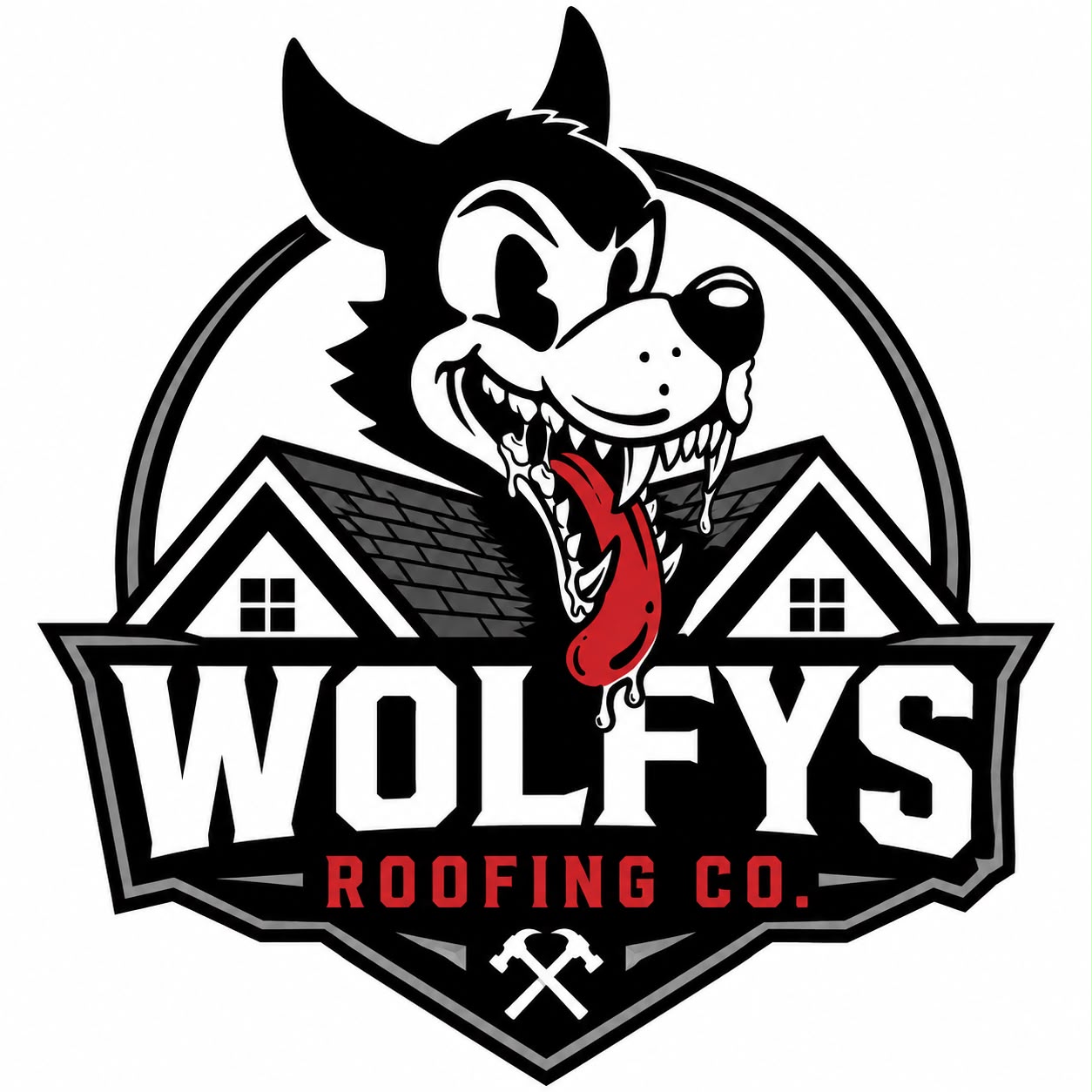 Wolfy's Roofing logo